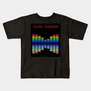 Sound engineer best design audio engineering Kids T-Shirt